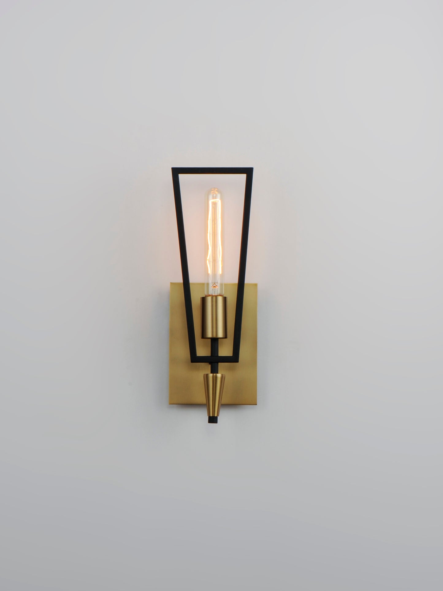 Wings Wall Sconce Black/Satin Brass by Maxim Lighting