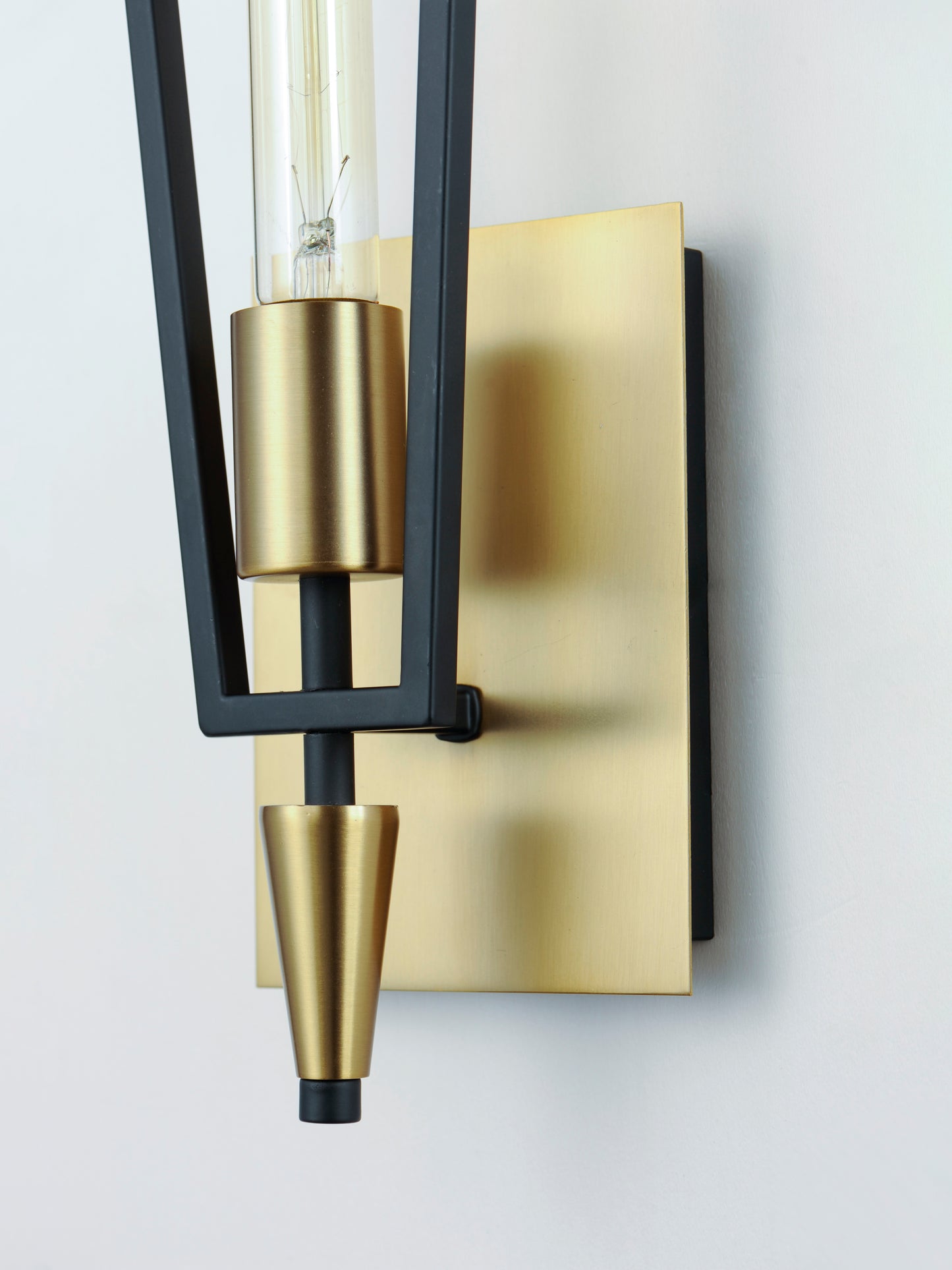 Wings Wall Sconce Black/Satin Brass by Maxim Lighting