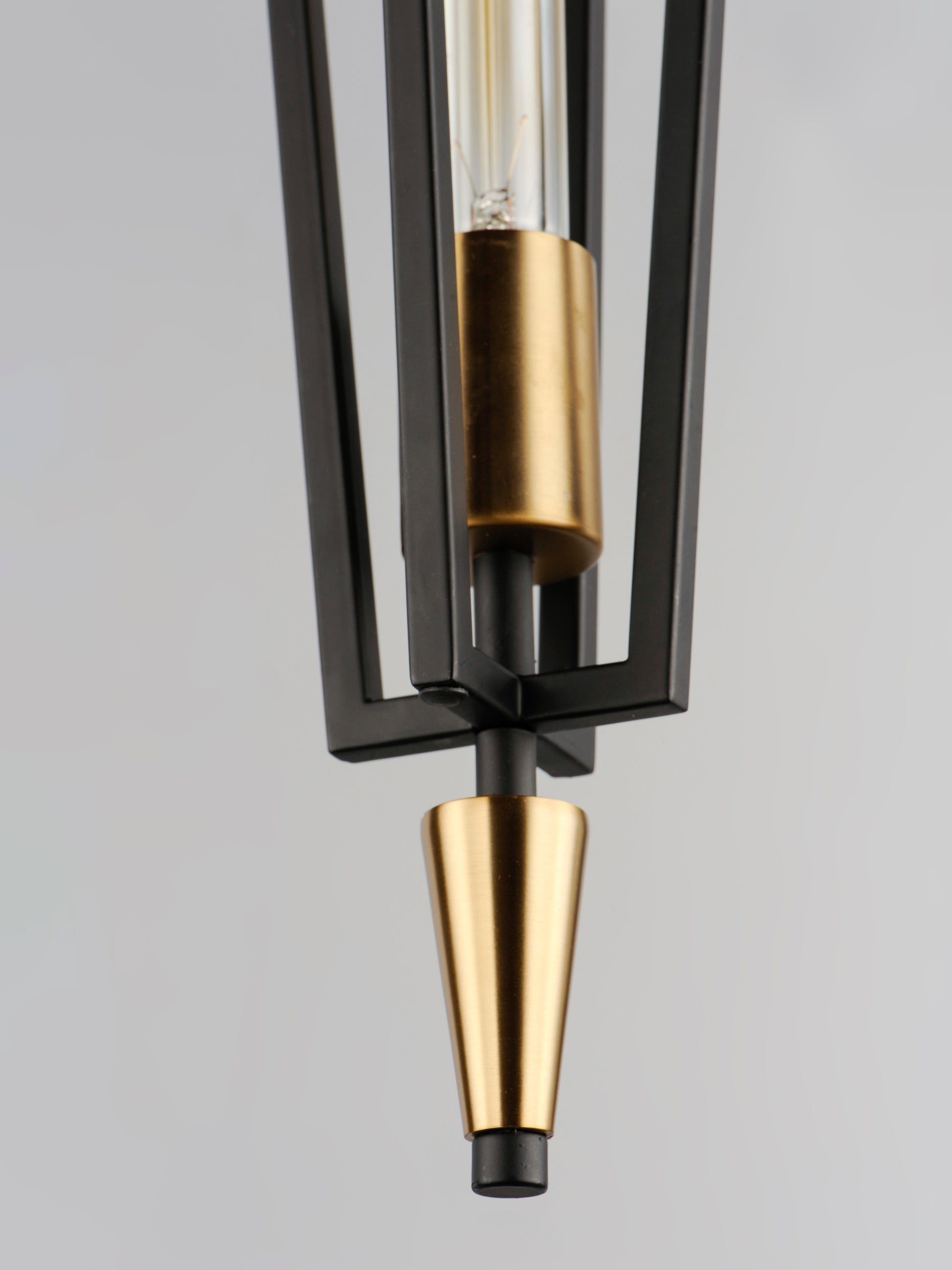 Wings Pendant Black/Satin Brass by Maxim Lighting