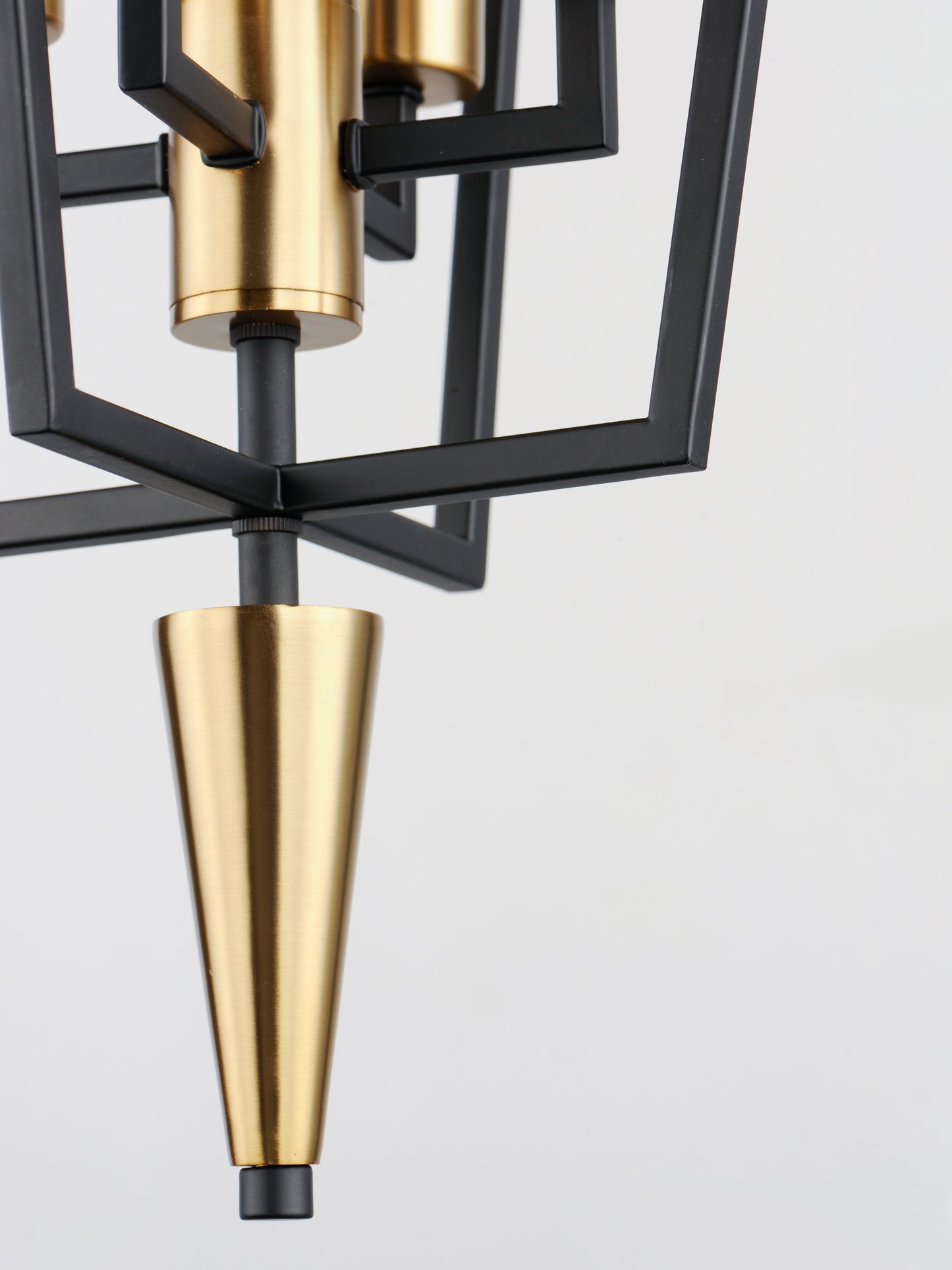 Wings 4-Light Pendant Black/Satin Brass by Maxim Lighting