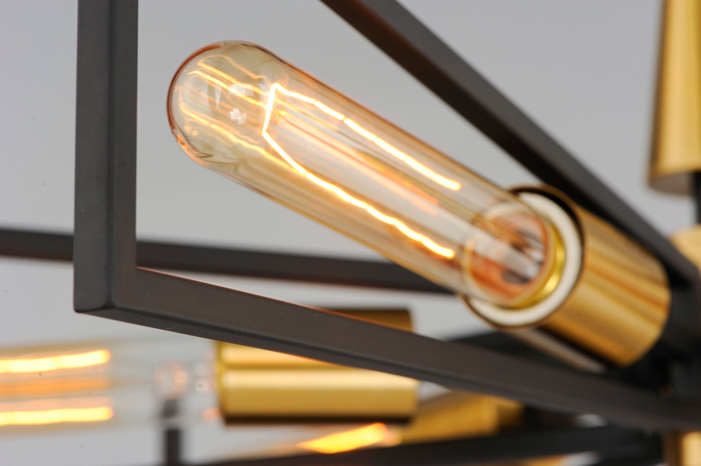 Wings 6-Light Chandelier Black/Satin Brass by Maxim Lighting