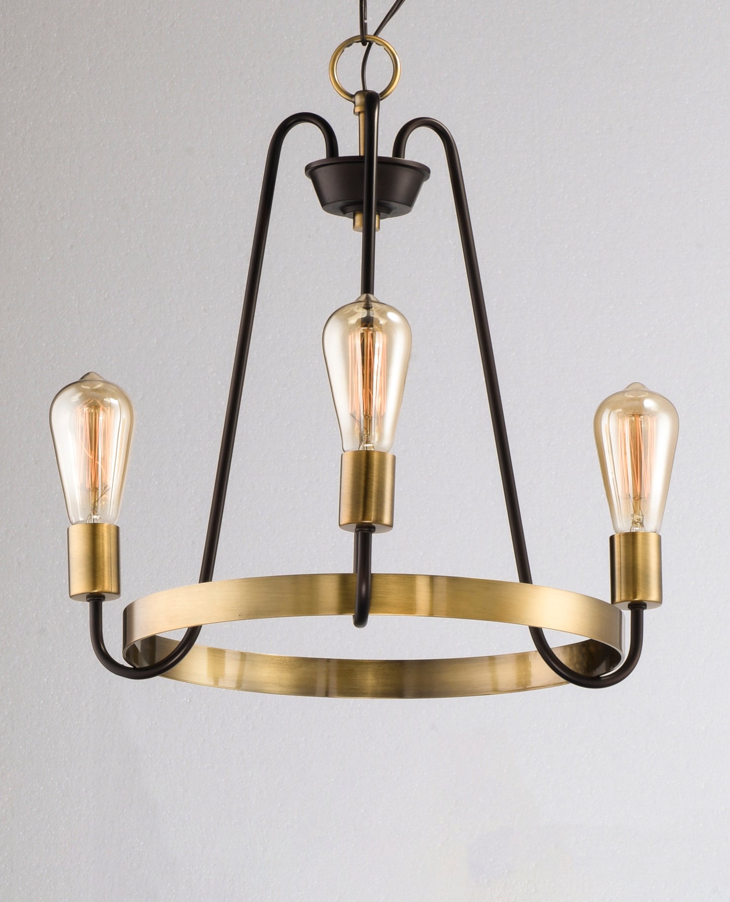 Haven 3-Light Chandelier Oil Rubbed Bronze/Antique Brass by Maxim Lighting