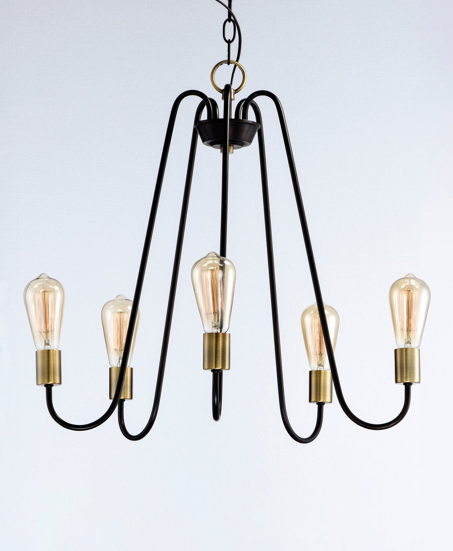 Haven 5-Light Chandelier Oil Rubbed Bronze/Antique Brass by Maxim Lighting