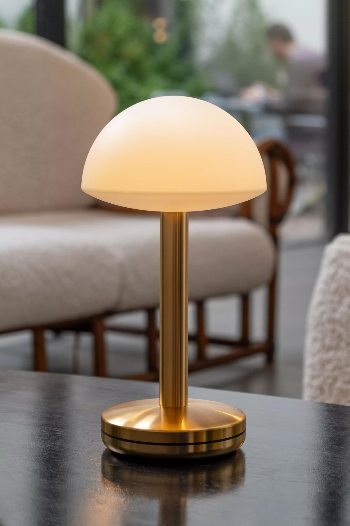 Humble Bug Cordless Smart Table Lamp by Humble, Gold with Frosted Shade (image 14)