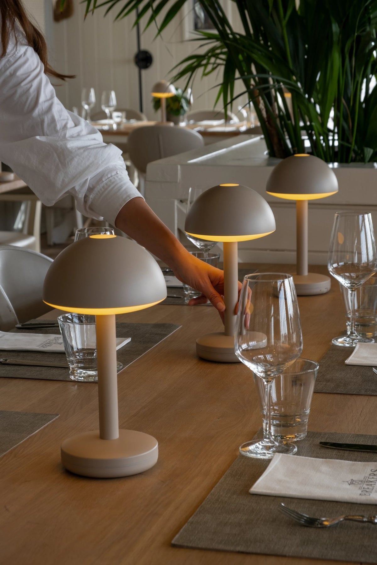 Humble Bug Cordless Smart Table Lamp by Humble, Beige (image 20)