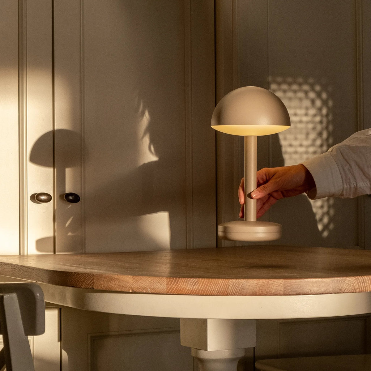 Humble Bug Cordless Smart Table Lamp by Humble, Beige (image 15)