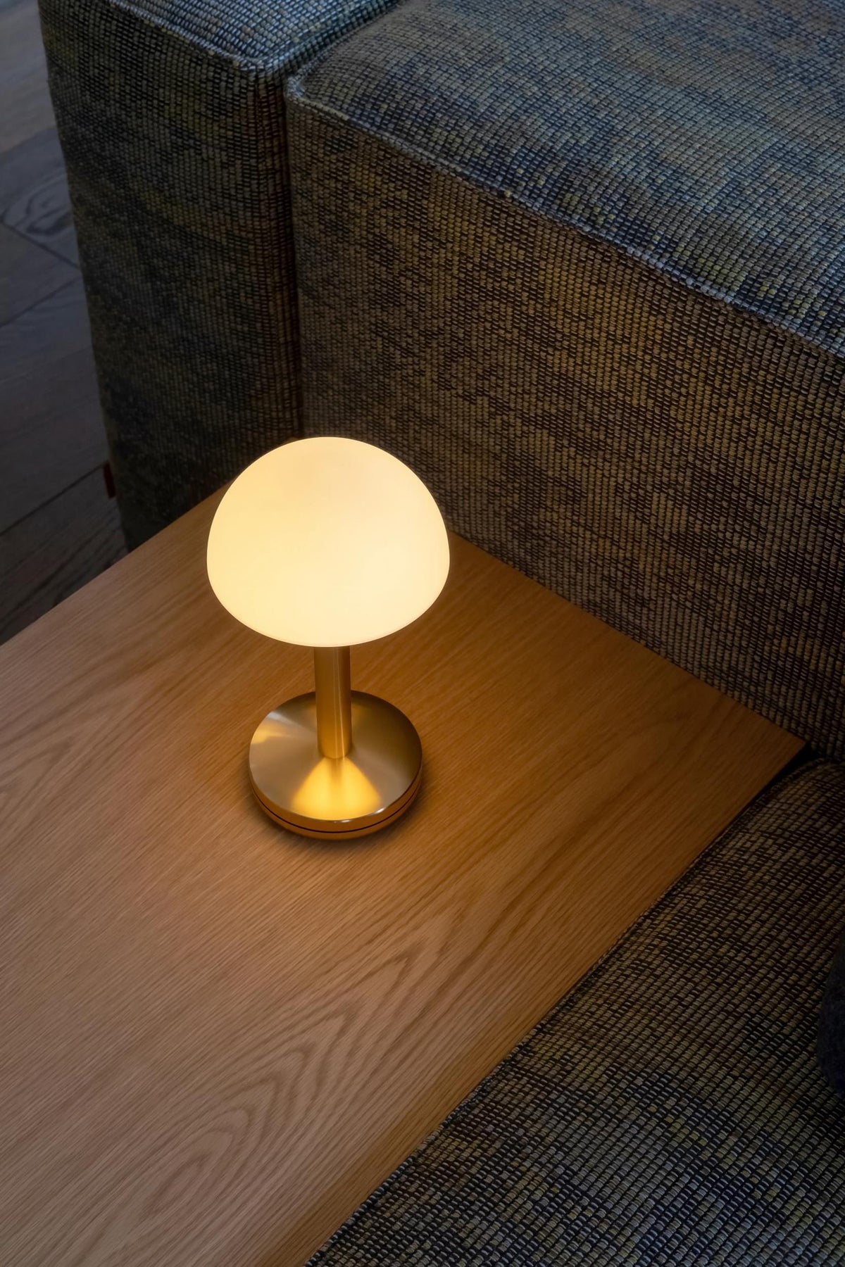Humble Bug Cordless Smart Table Lamp by Humble, Gold with Frosted Shade (image 11)