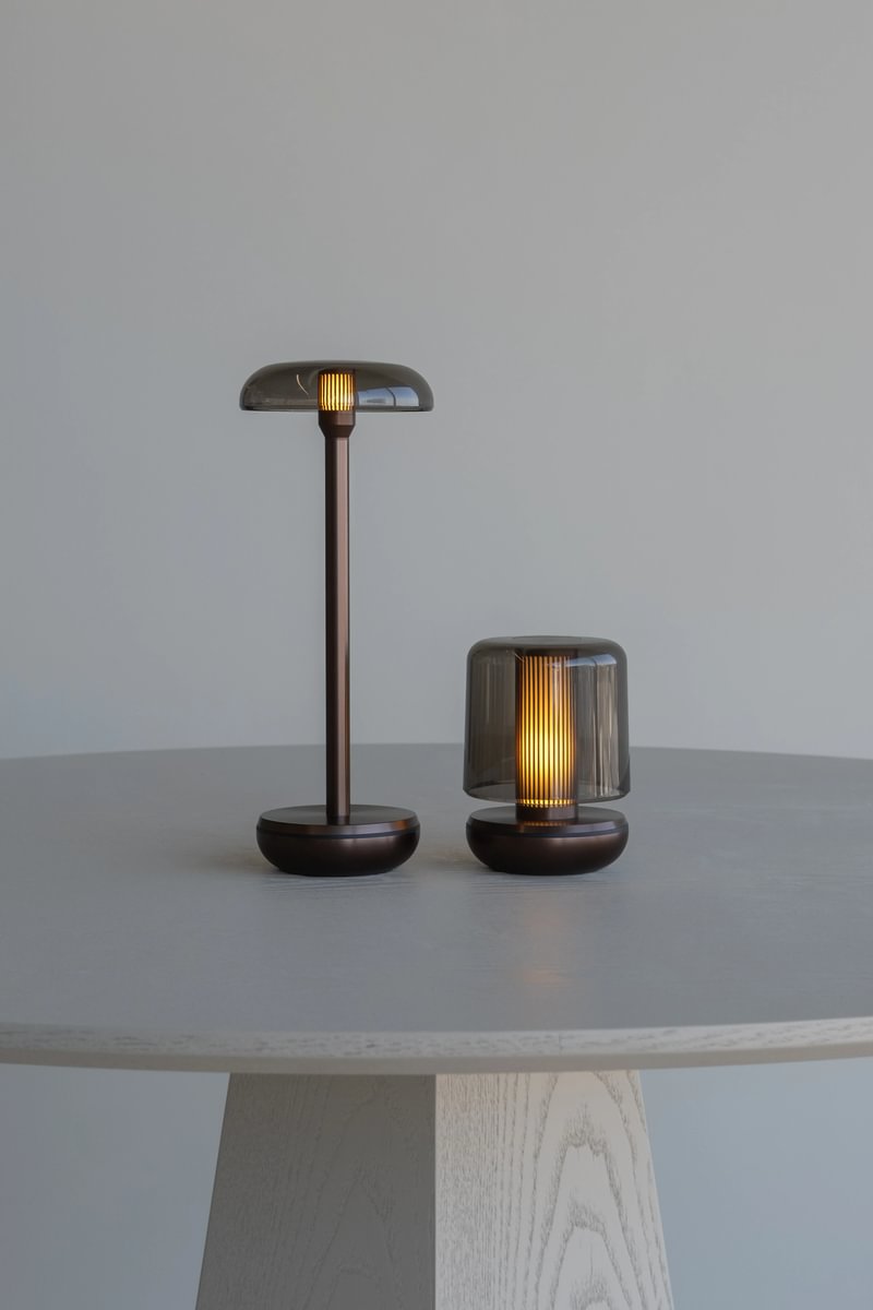 Humble Air Cordless Table Lamp by Humble, Bronze with Smoked Shade (image 21)