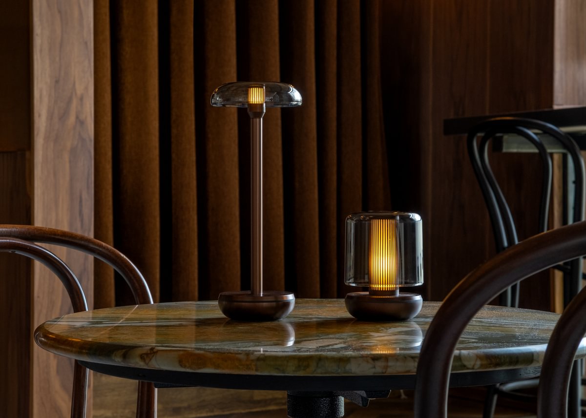 Humble Air Cordless Table Lamp by Humble, Bronze with Smoked Shade (image 20)