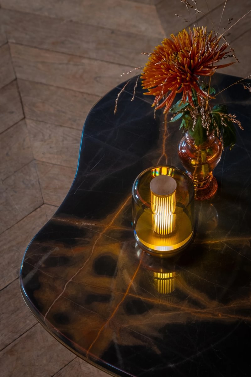 Humble Firefly V2 Cordless Table Lamp by Humble, Gold with Smoked Shade (image 25)