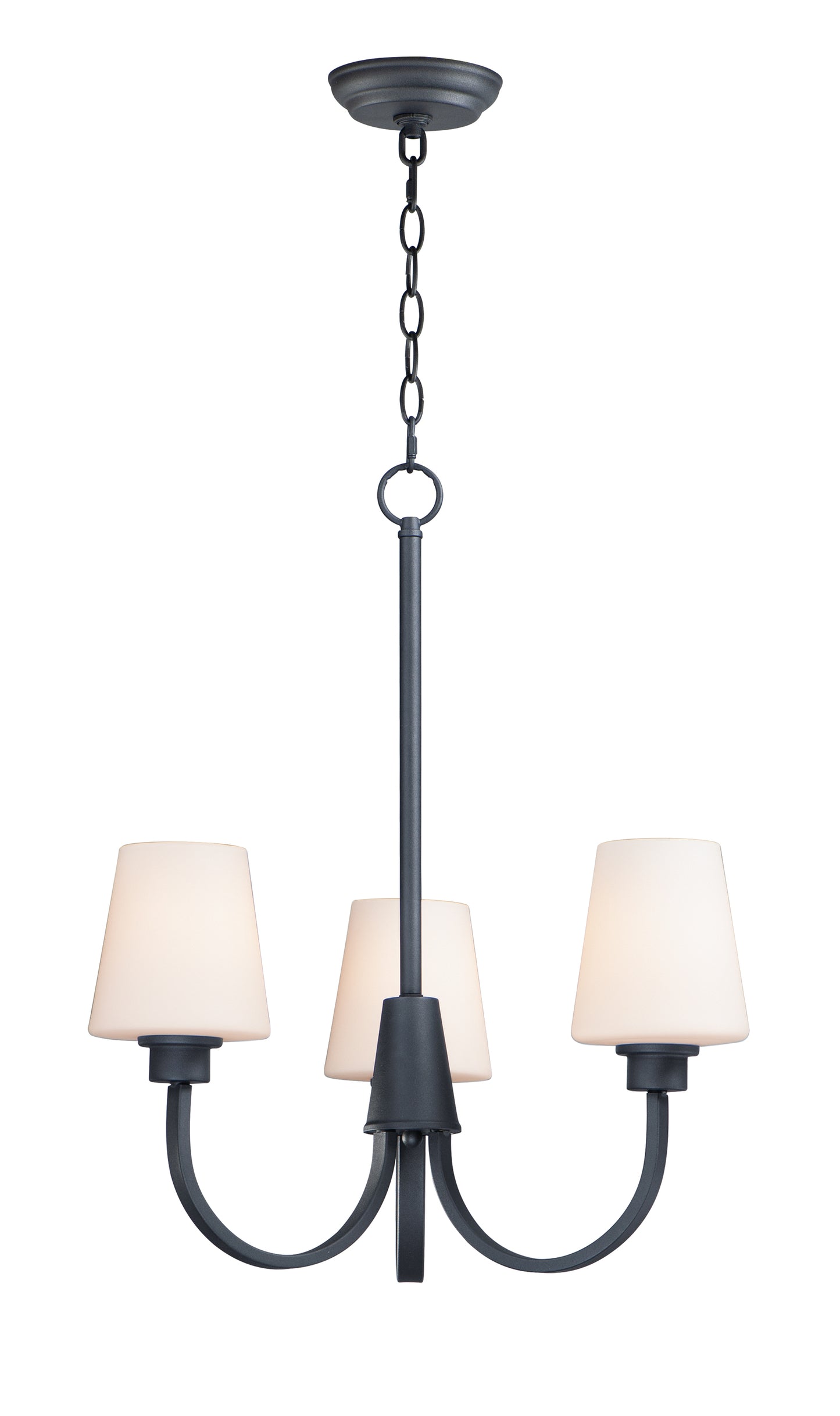Shelter 3-Light Chandelier Black by Maxim Lighting