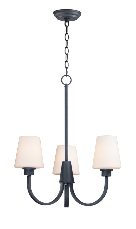Shelter 3-Light Chandelier Black by Maxim Lighting