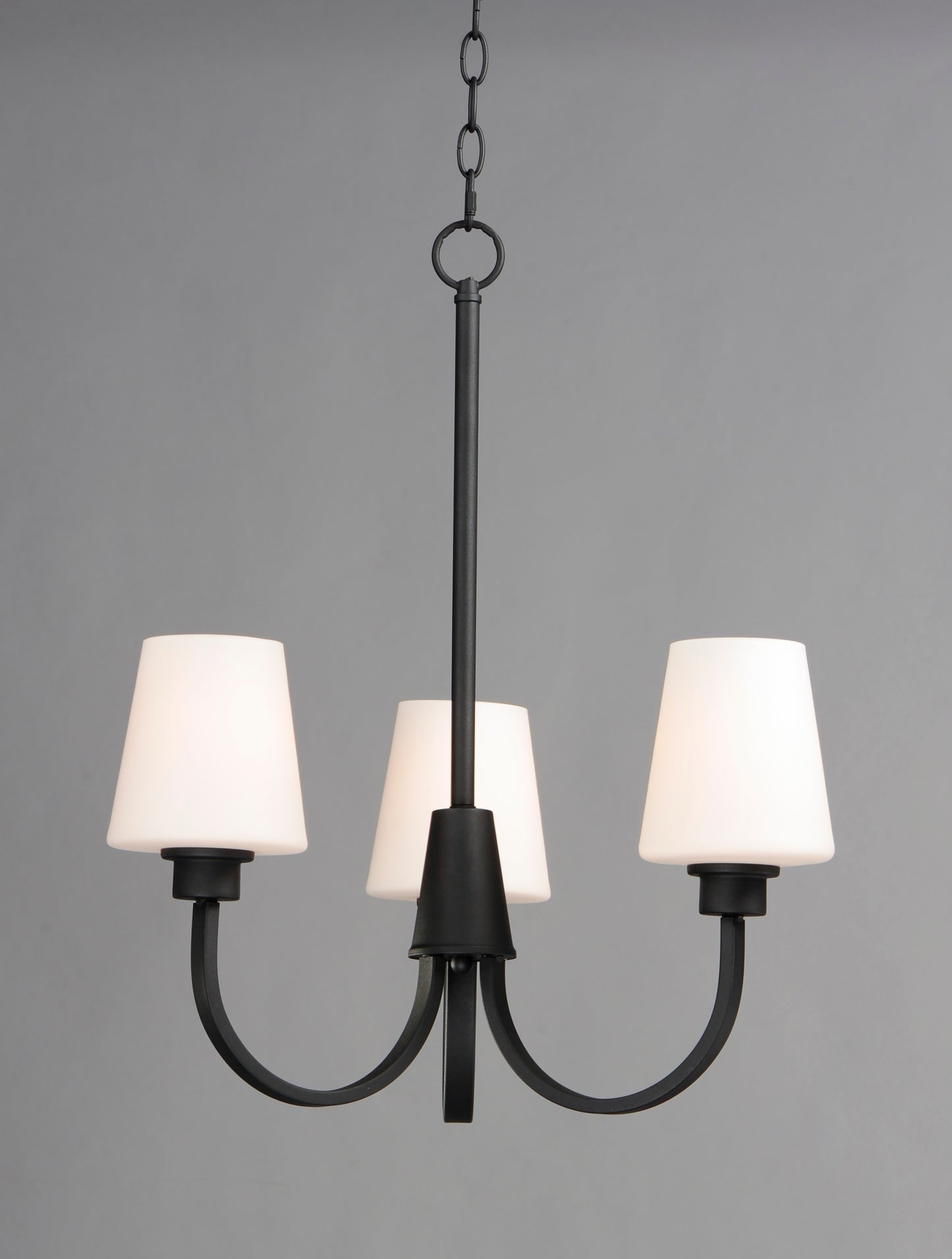 Shelter 3-Light Chandelier Black by Maxim Lighting