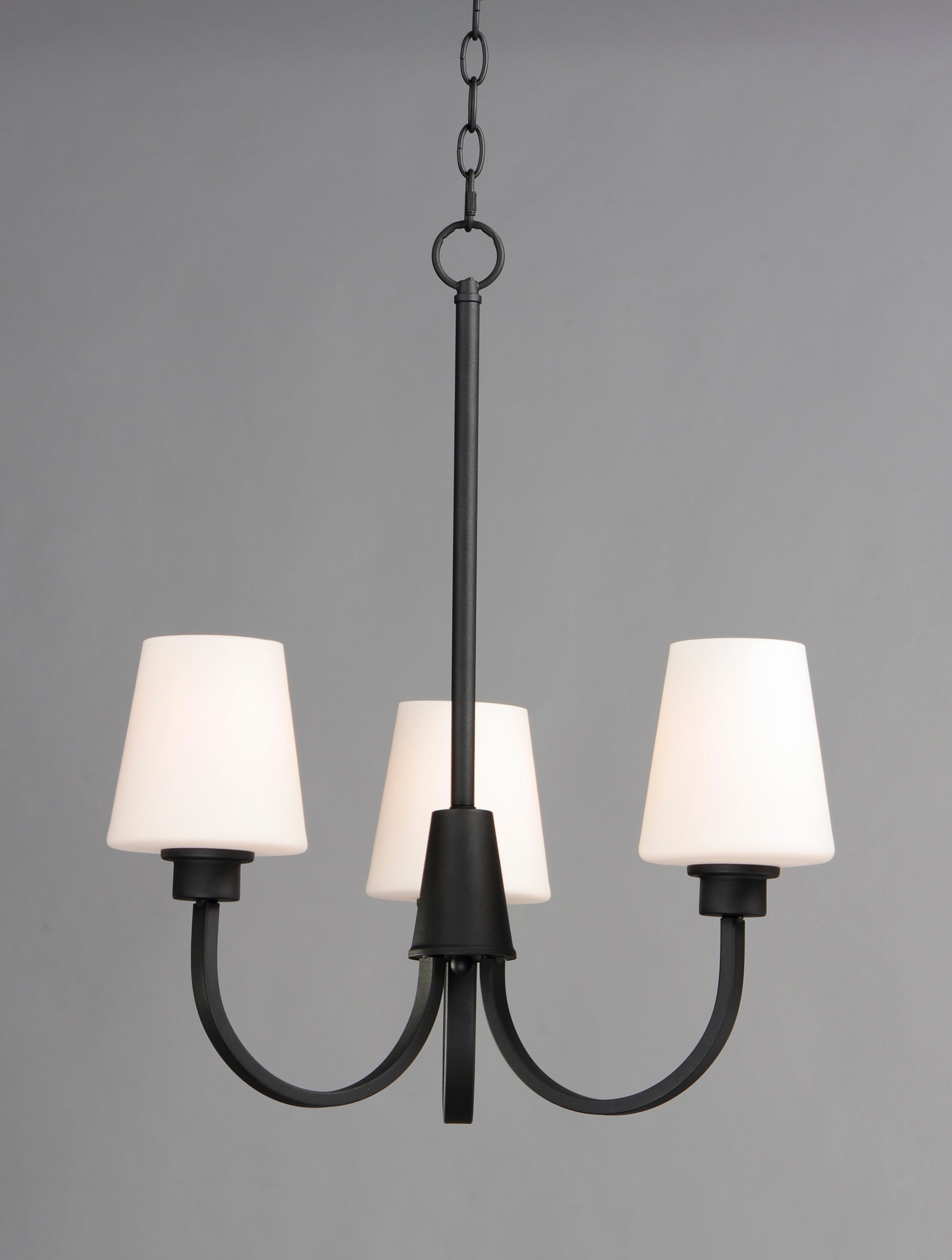 Shelter 3-Light Chandelier Black by Maxim Lighting