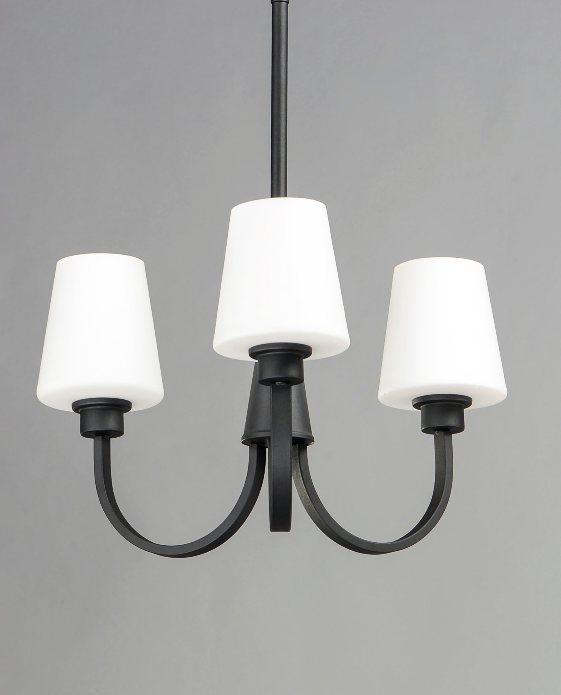 Shelter 3-Light Chandelier Black by Maxim Lighting