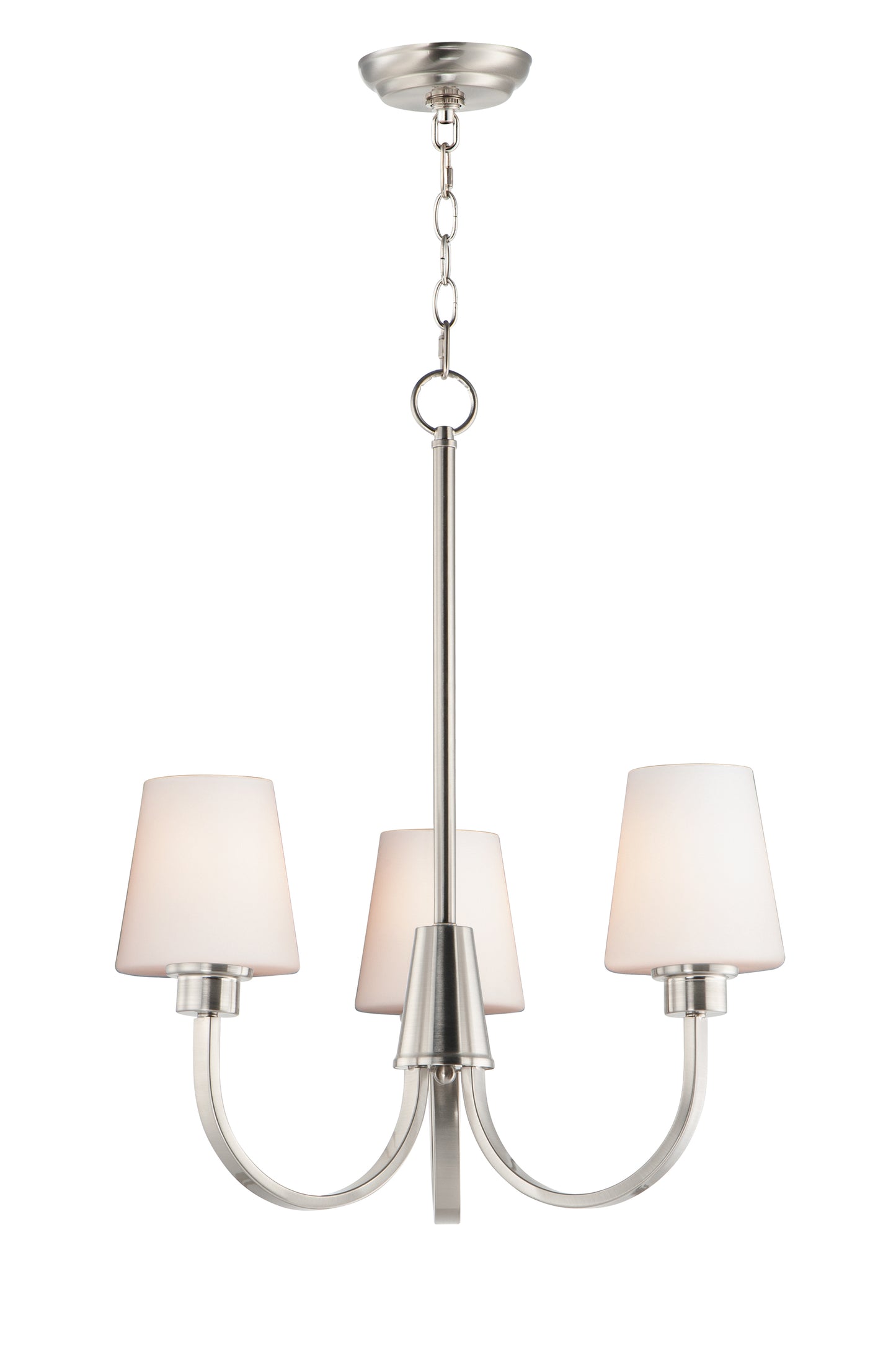 Shelter 3-Light Chandelier Satin Nickel by Maxim Lighting