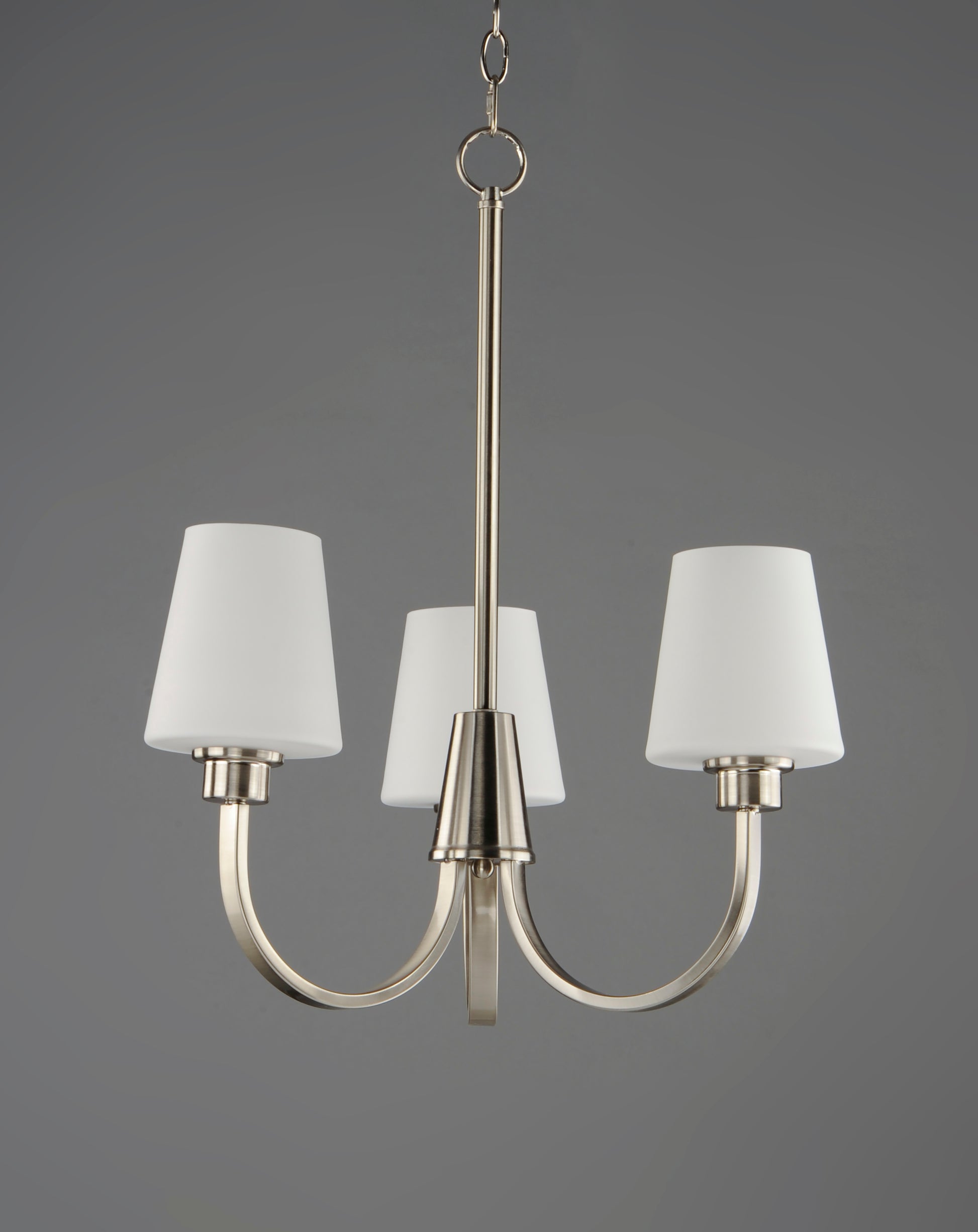 Shelter 3-Light Chandelier Satin Nickel by Maxim Lighting