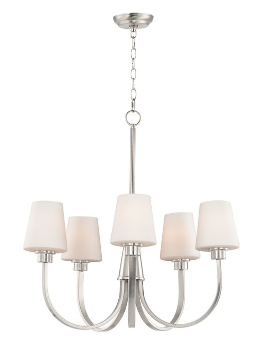 Shelter 5-Light Chandelier Satin Nickel by Maxim Lighting