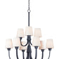 Shelter 9-Light Chandelier Black by Maxim Lighting