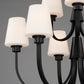 Shelter 9-Light Chandelier Black by Maxim Lighting