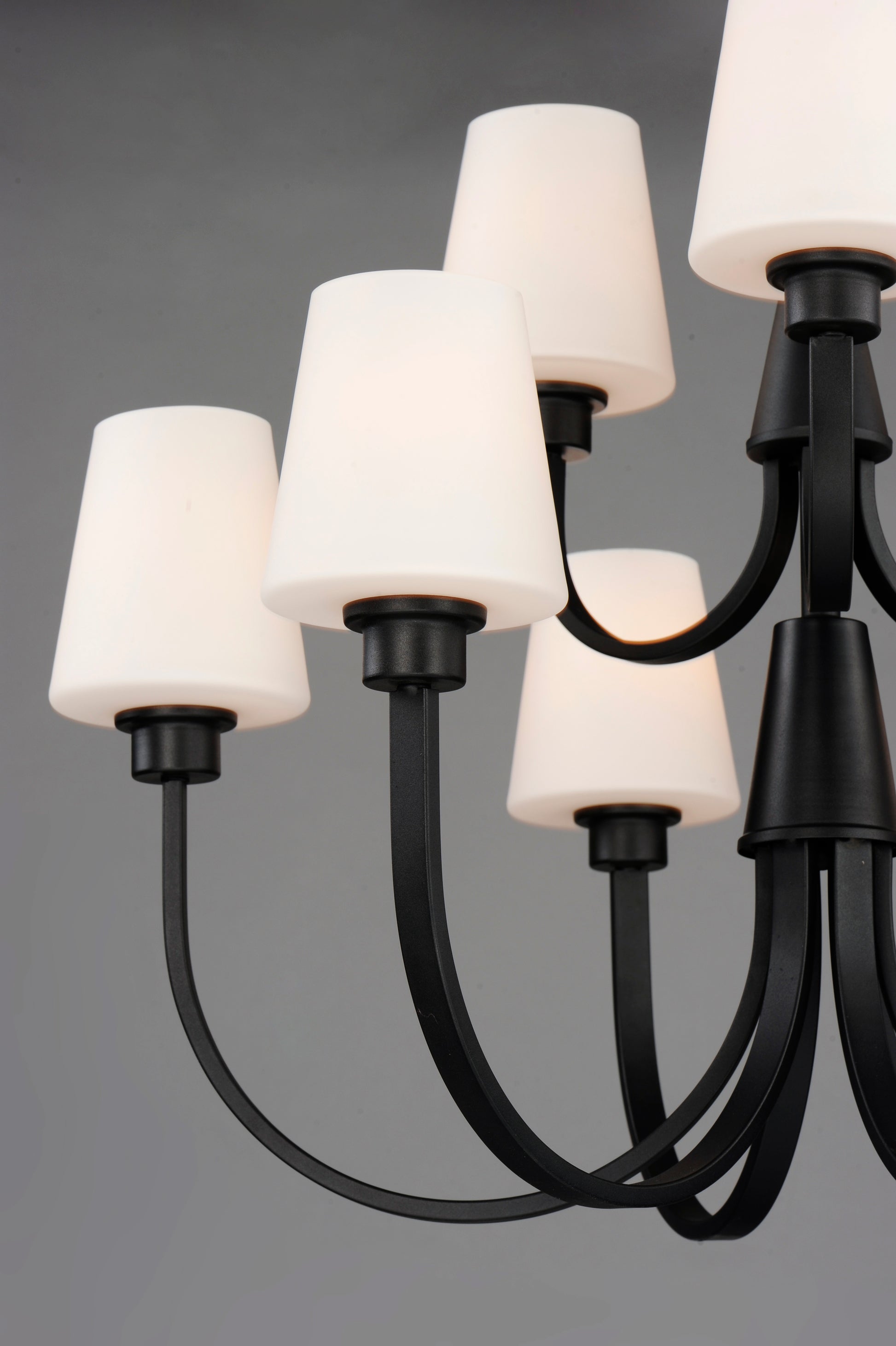 Shelter 9-Light Chandelier Black by Maxim Lighting
