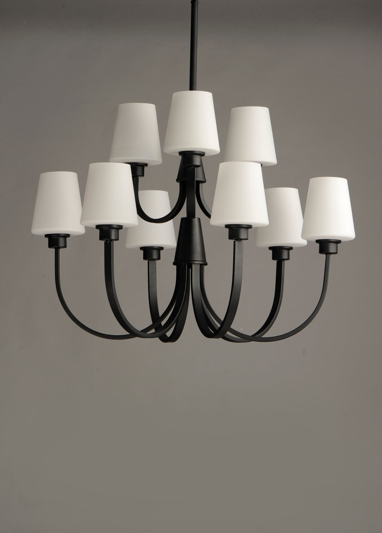 Shelter 9-Light Chandelier Black by Maxim Lighting