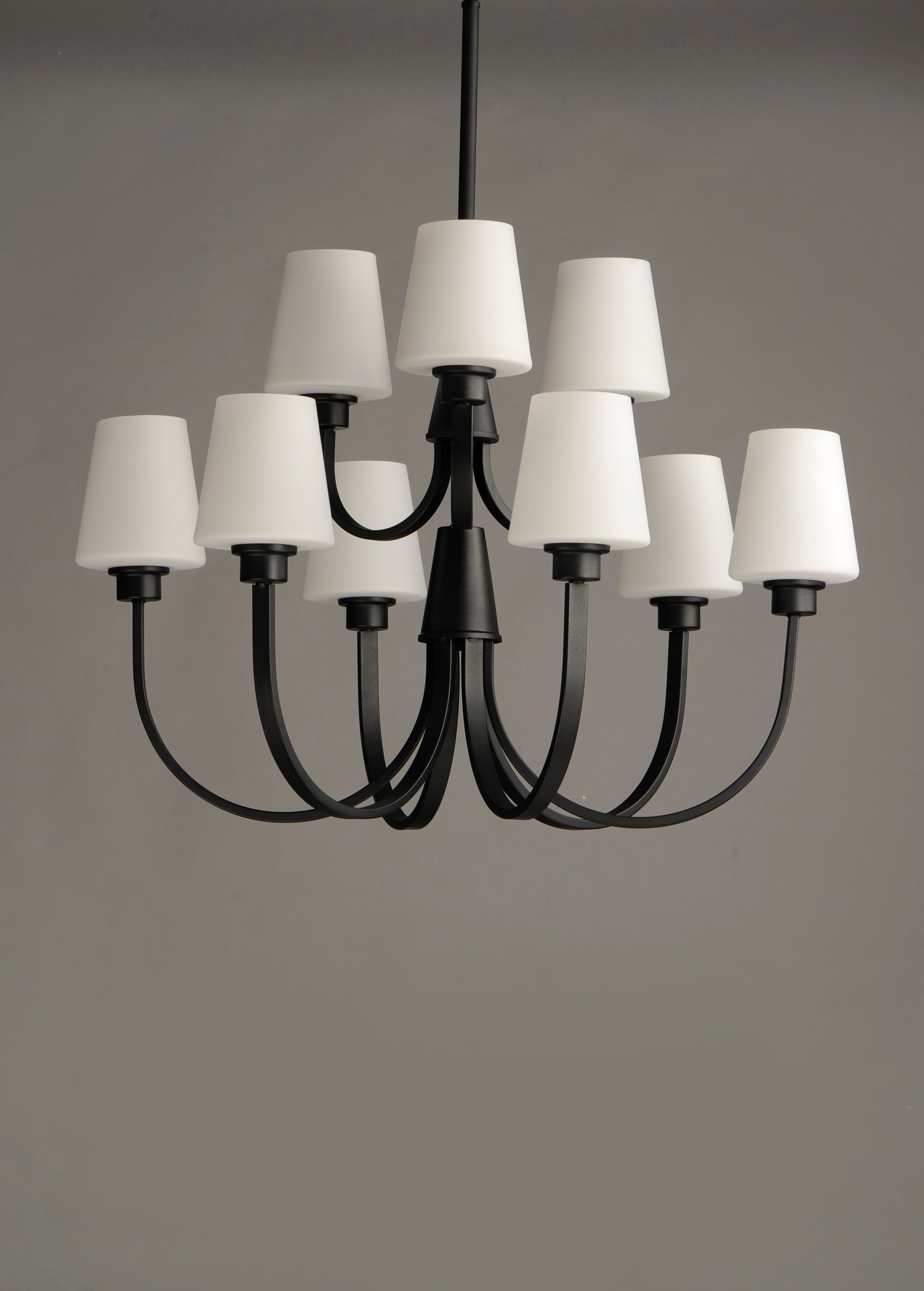 Shelter 9-Light Chandelier Black by Maxim Lighting