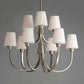 Shelter 9-Light Chandelier Satin Nickel by Maxim Lighting