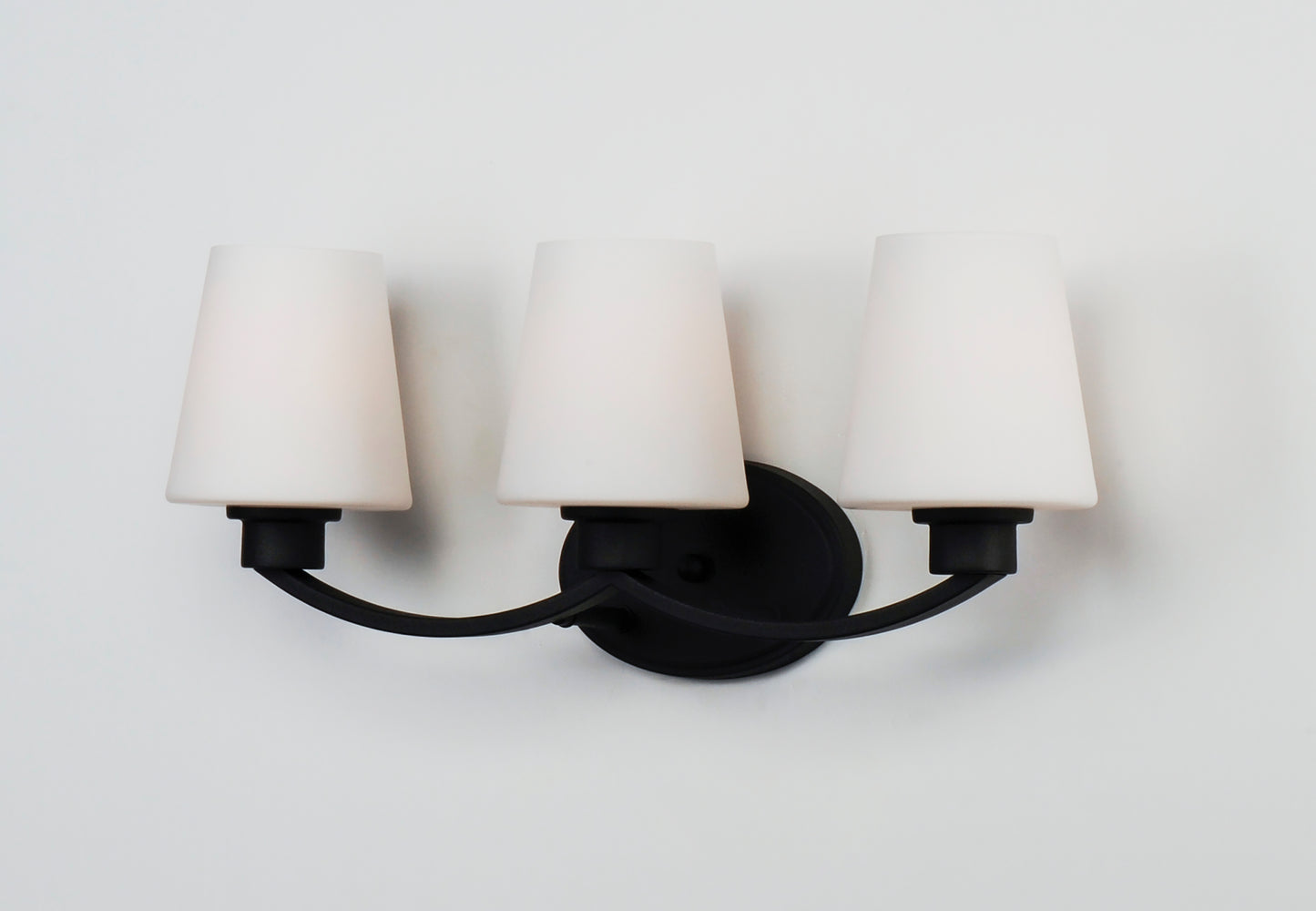 Shelter 3-Light Bath Vanity Black by Maxim Lighting