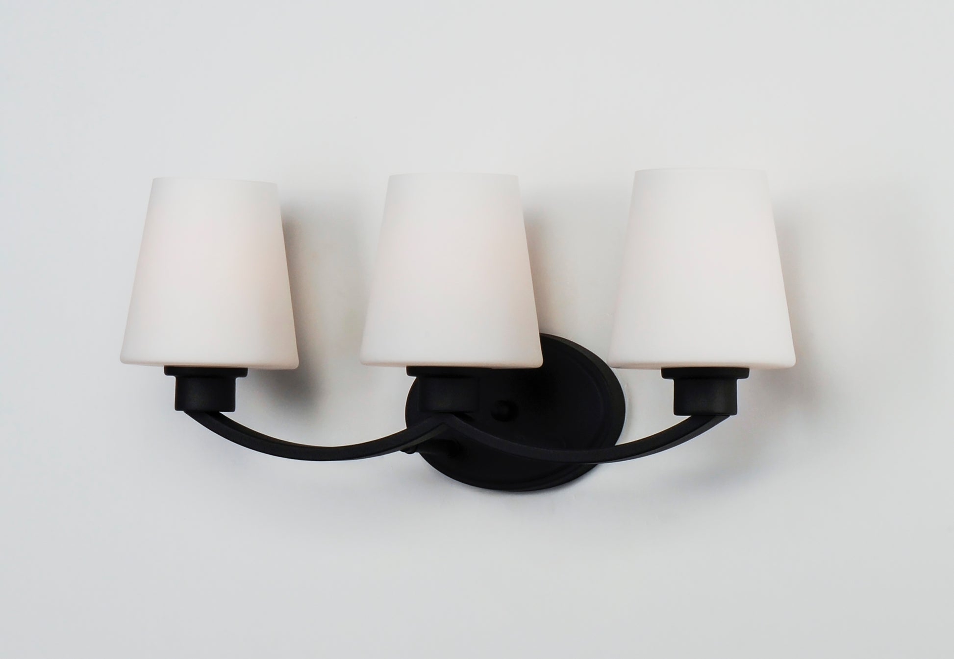 Shelter 3-Light Bath Vanity Black by Maxim Lighting