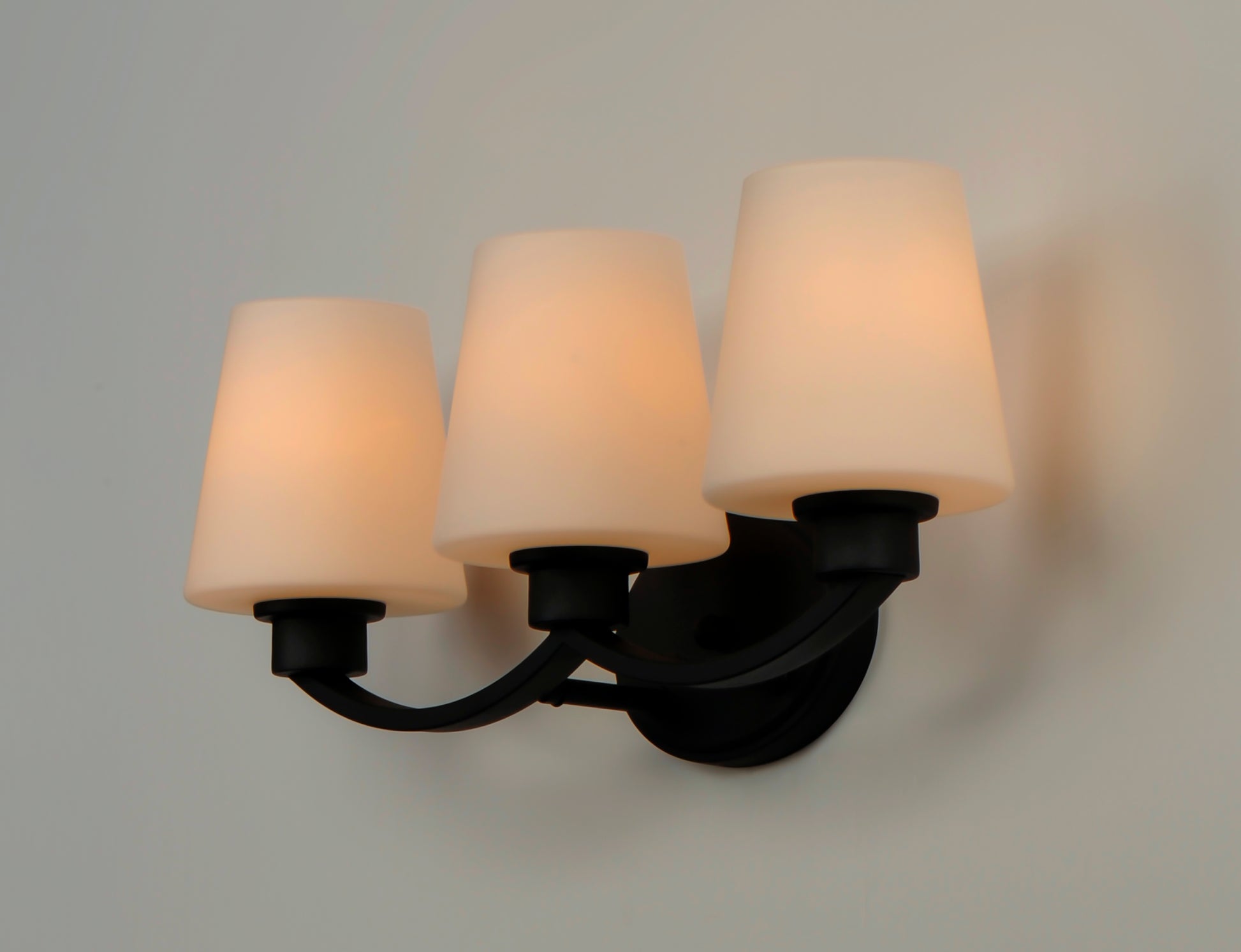 Shelter 3-Light Bath Vanity Black by Maxim Lighting