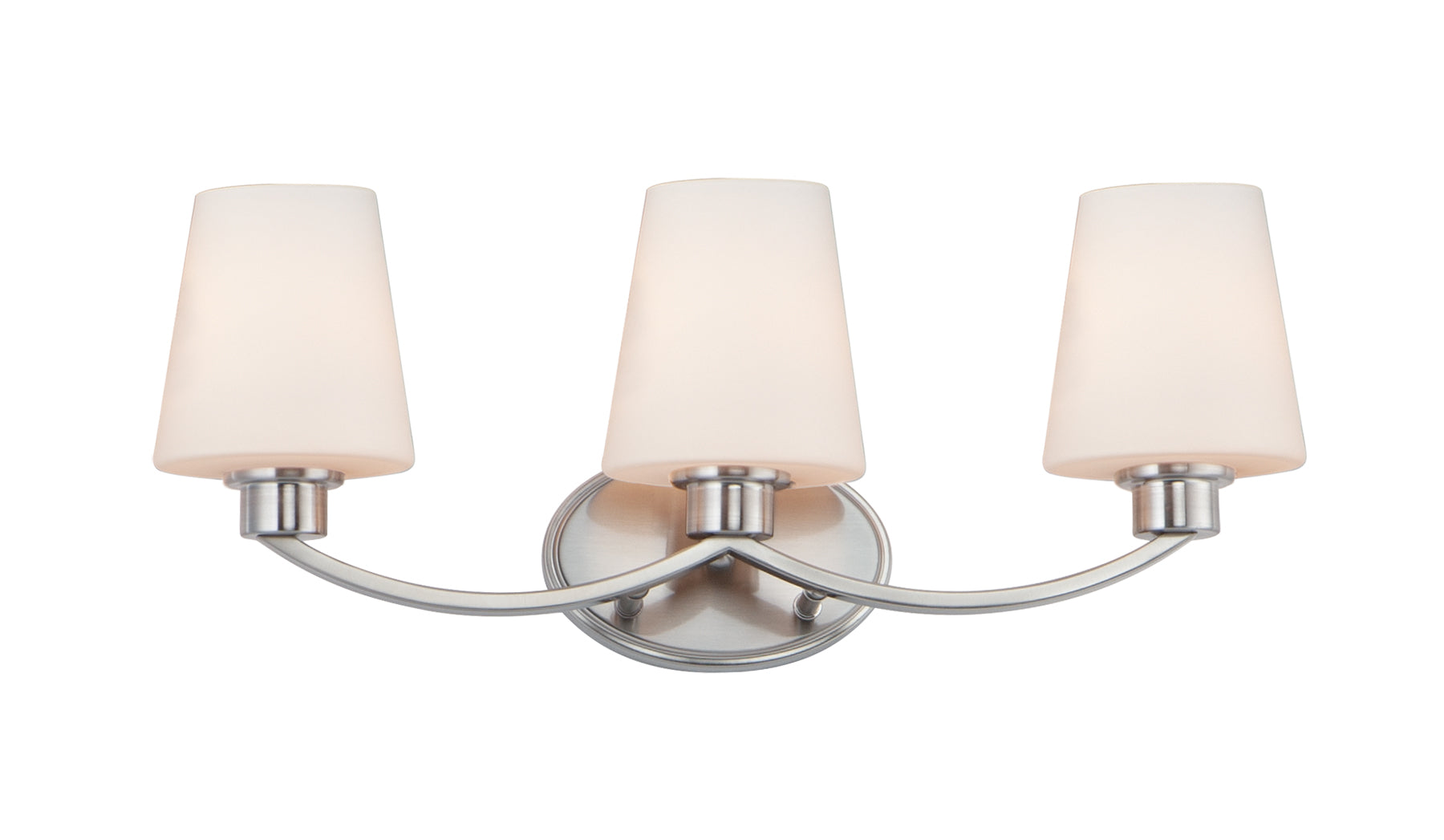 Shelter 3-Light Bath Vanity Satin Nickel by Maxim Lighting