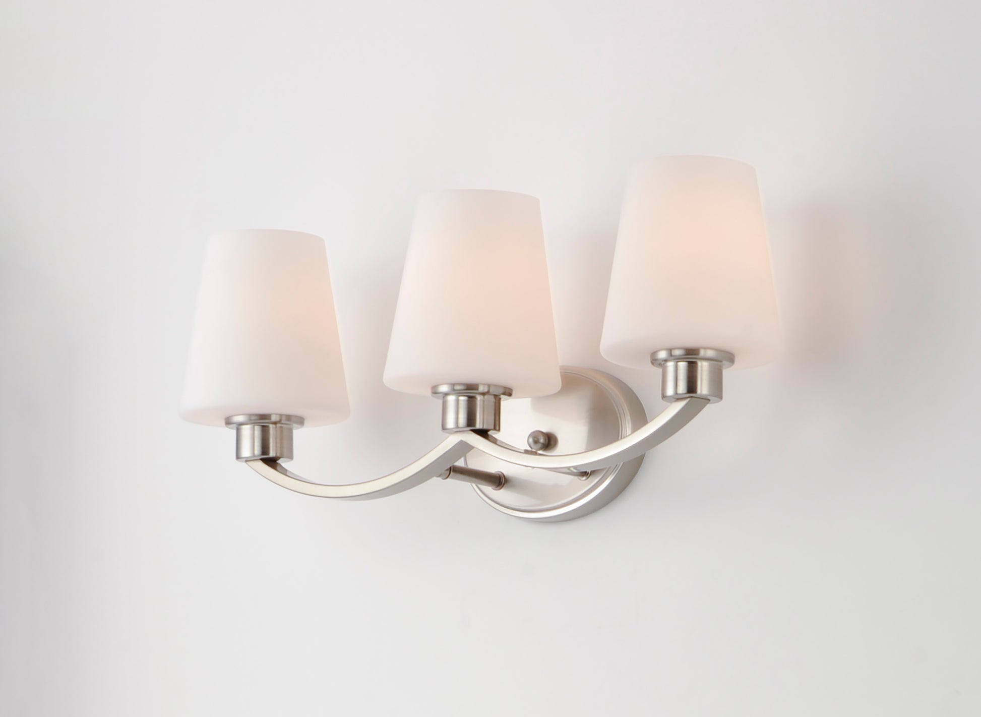 Shelter 3-Light Bath Vanity Satin Nickel by Maxim Lighting