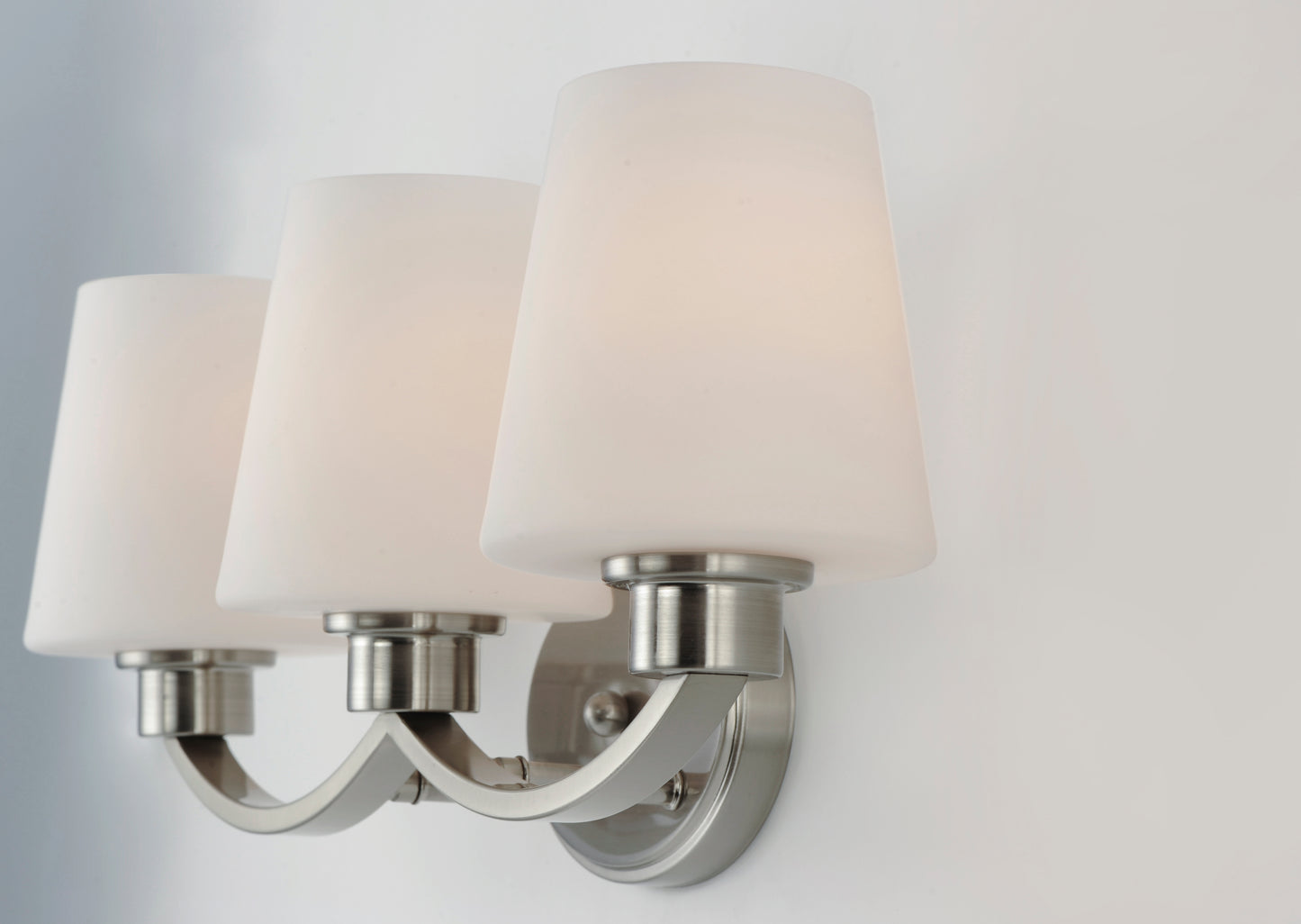Shelter 3-Light Bath Vanity Satin Nickel by Maxim Lighting