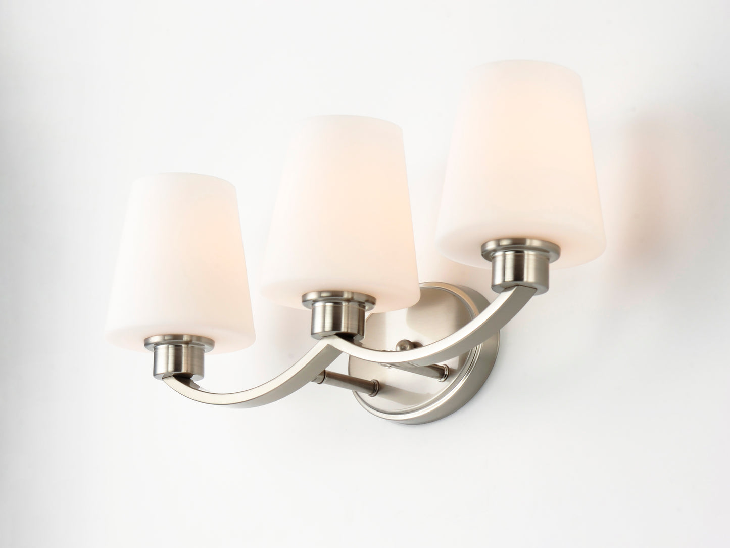 Shelter 3-Light Bath Vanity Satin Nickel by Maxim Lighting