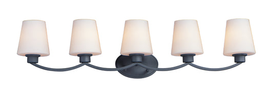 Shelter 5-Light Bath Vanity Black by Maxim Lighting