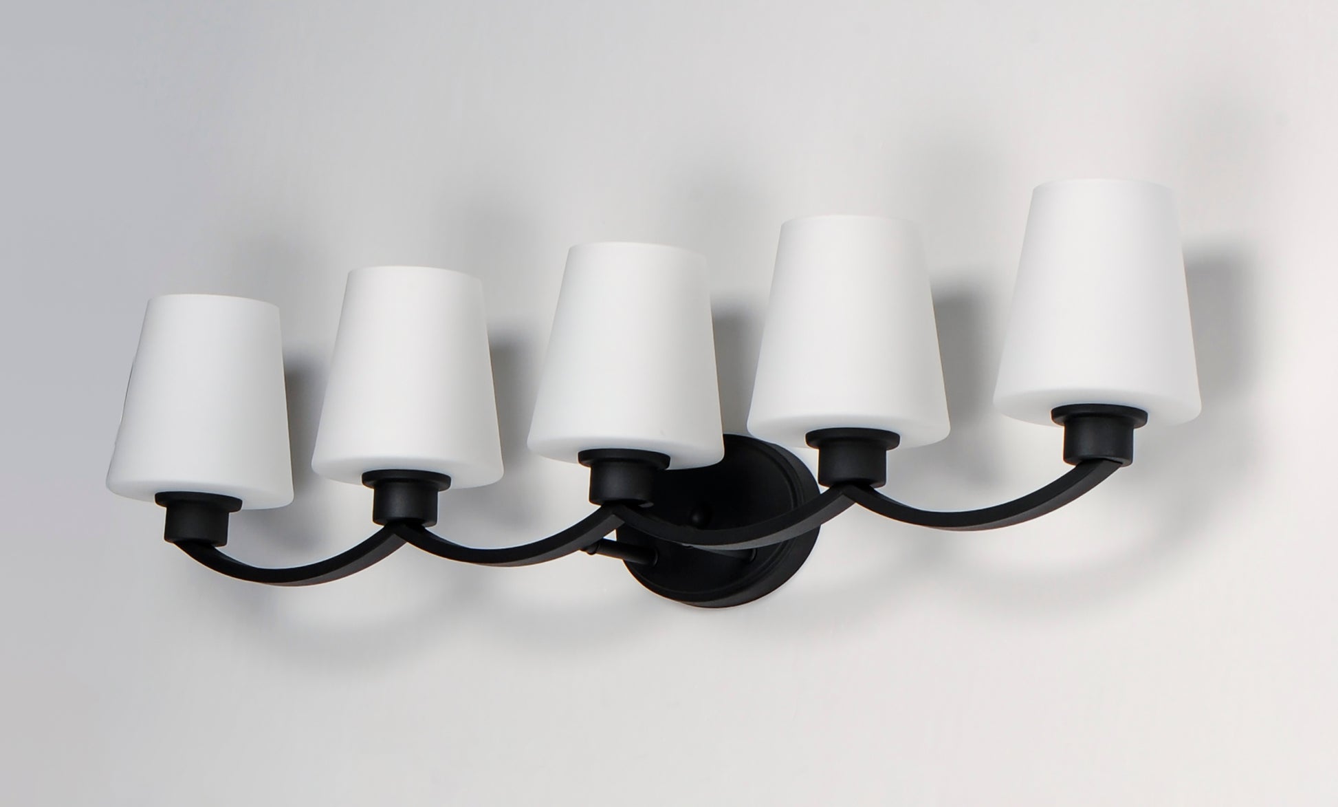 Shelter 5-Light Bath Vanity Black by Maxim Lighting