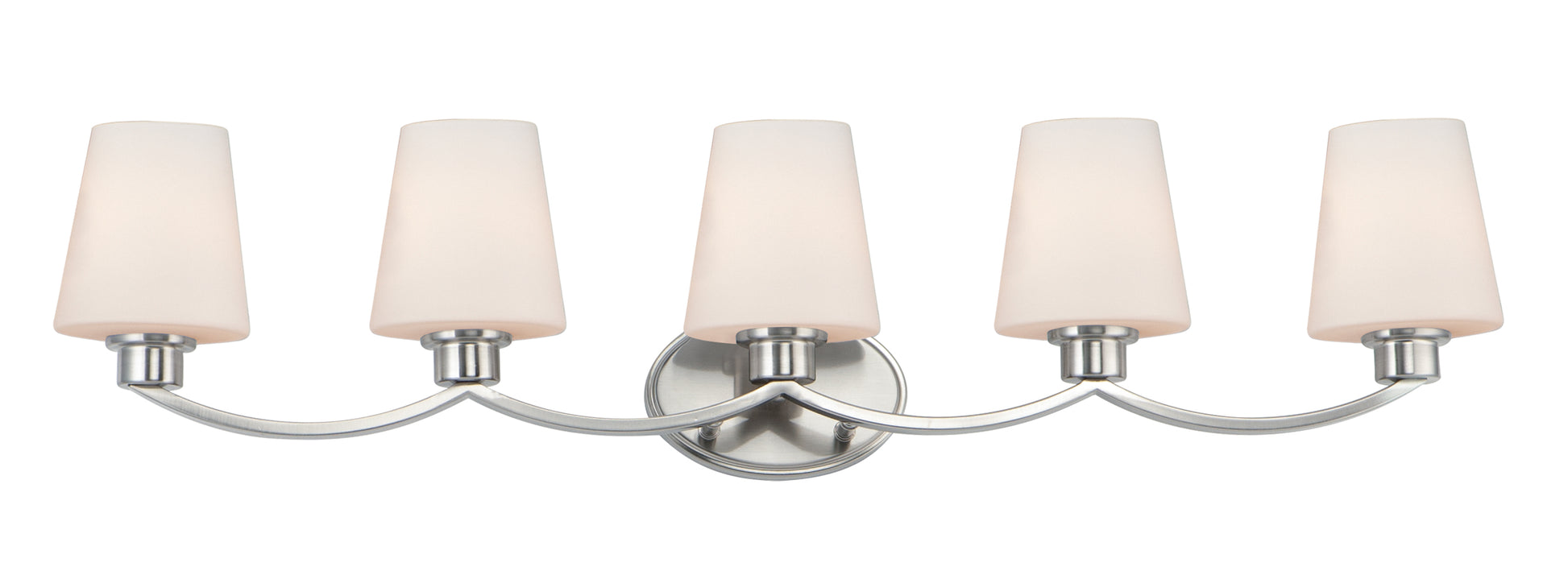 Shelter 5-Light Bath Vanity Satin Nickel by Maxim Lighting