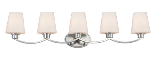 Shelter 5-Light Bath Vanity Satin Nickel by Maxim Lighting