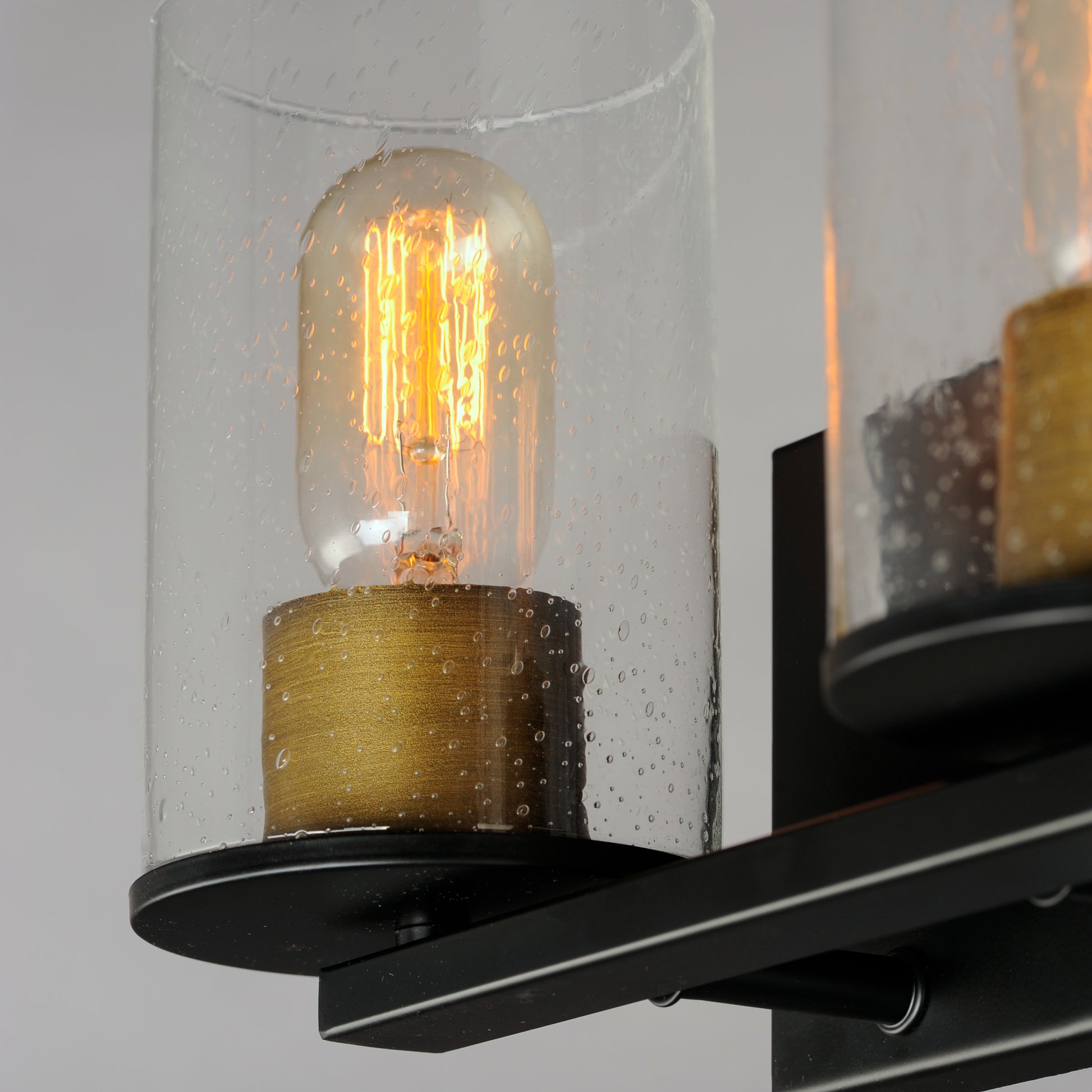 Sleek 2-Light Bath Vanity Antique Brass/Black by Maxim Lighting