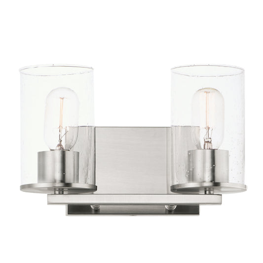Sleek 2-Light Bath Vanity Satin Nickel by Maxim Lighting