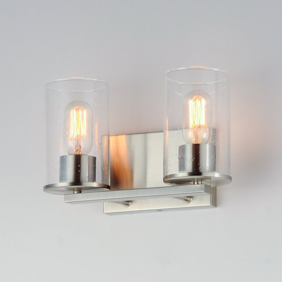 Sleek 2-Light Bath Vanity Satin Nickel by Maxim Lighting