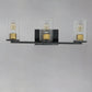 Sleek 3-Light Bath Vanity Antique Brass/Black by Maxim Lighting