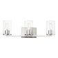 Sleek 3-Light Bath Vanity Satin Nickel by Maxim Lighting