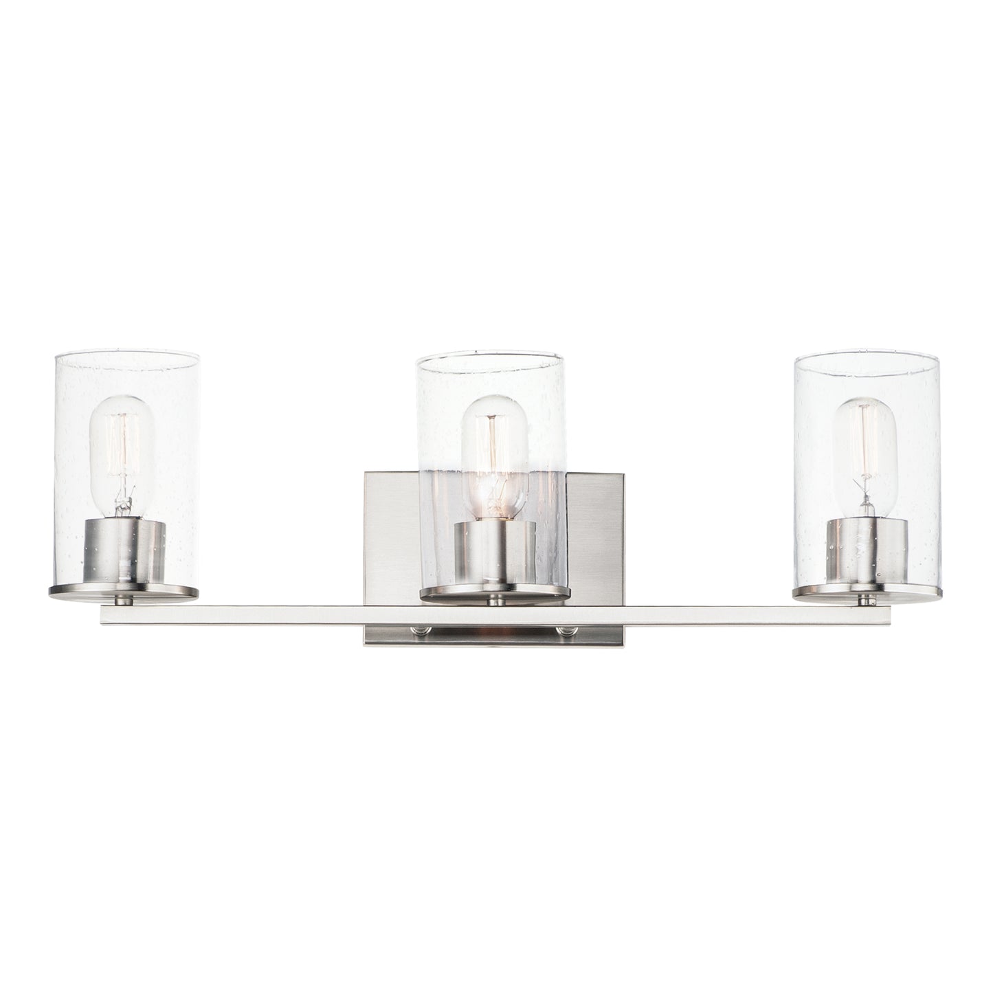 Sleek 3-Light Bath Vanity Satin Nickel by Maxim Lighting