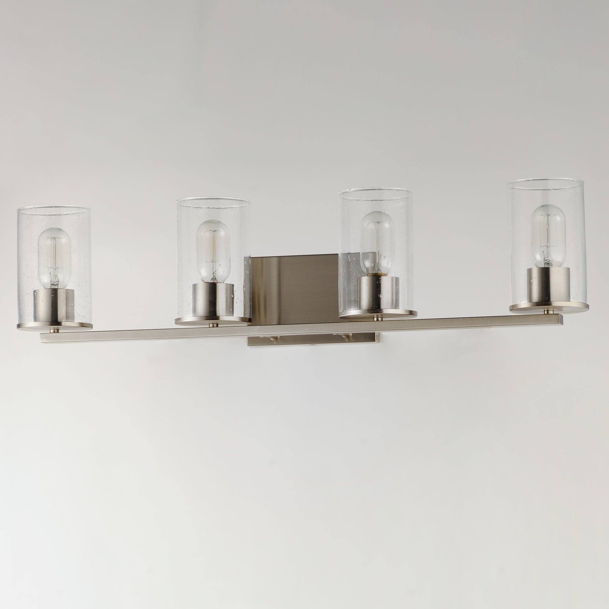 Sleek 4-Light Bath Vanity Satin Nickel by Maxim Lighting