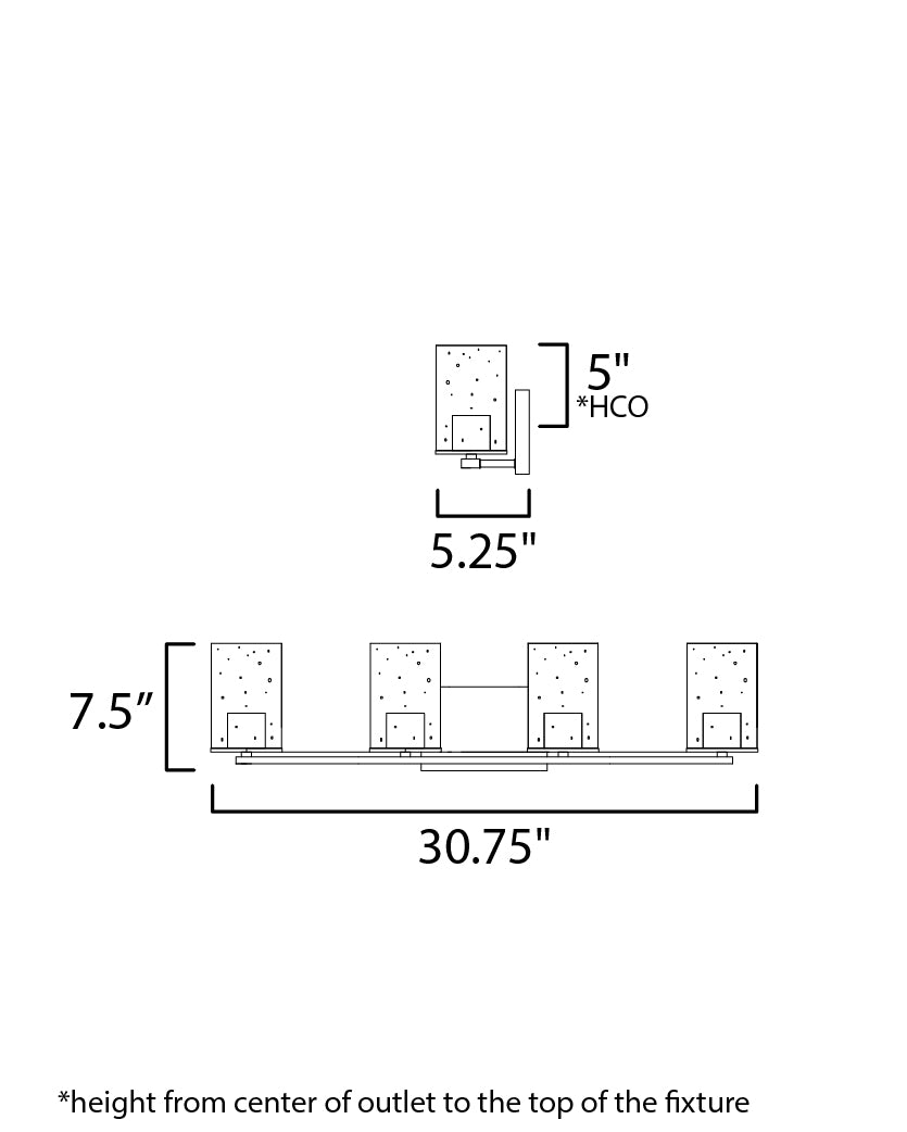Sleek 4-Light Bath Vanity Satin Nickel by Maxim Lighting