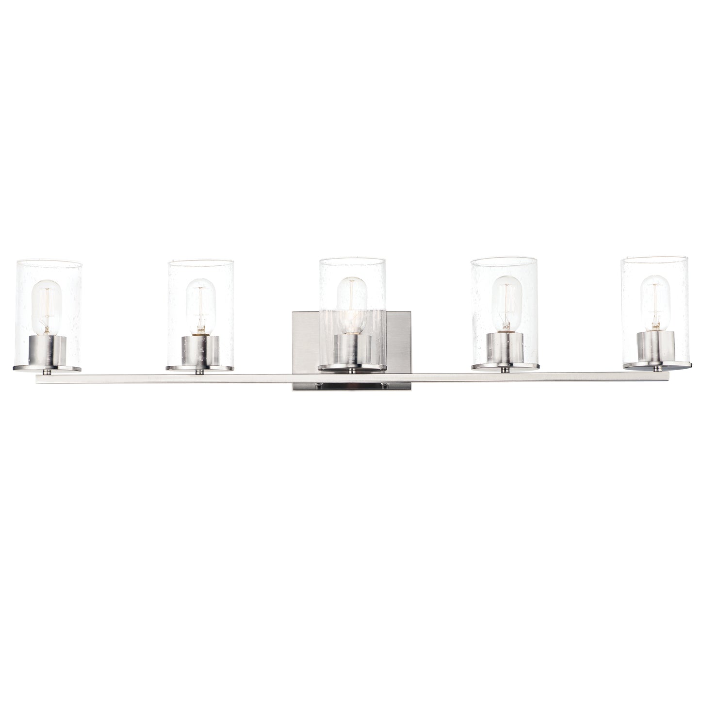 Sleek 5-Light Bath Vanity Satin Nickel by Maxim Lighting