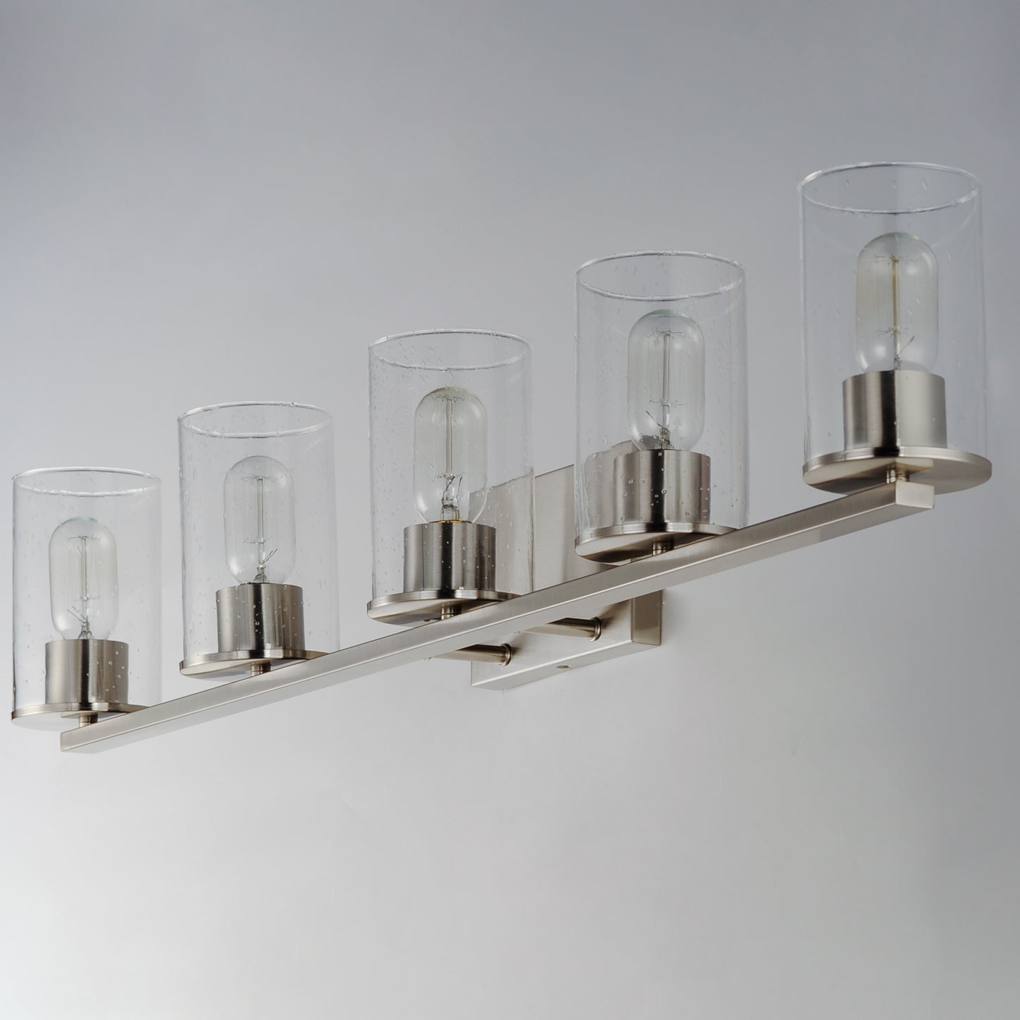 Sleek 5-Light Bath Vanity Satin Nickel by Maxim Lighting