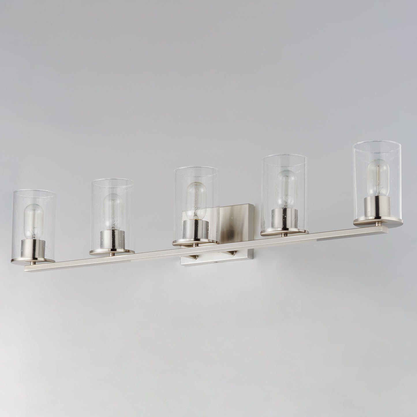 Sleek 5-Light Bath Vanity Satin Nickel by Maxim Lighting